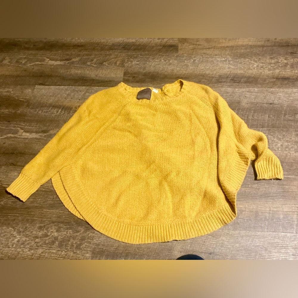 Anthropology Guinevere Mustard Colored sweater - Picture 1 of 10
